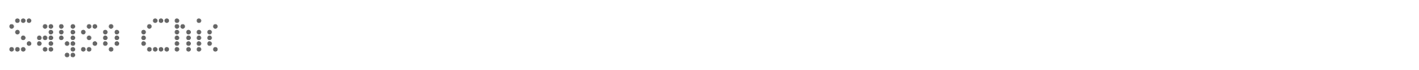 Sayso Chic sayso chic.ttf font preview